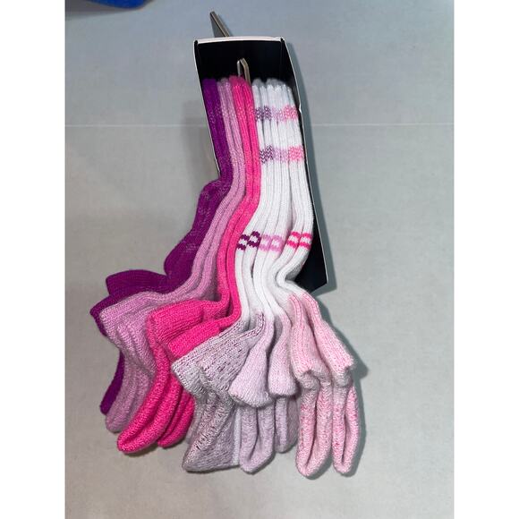 UNDER ARMOUR WOMENS 6 PAIR PINK PURPLE LIGHTWEIGHT NO SHOW SOCKS NEW - Picture 5 of 7